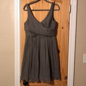 J. Crew Tall Heidi dress in silk chiffon